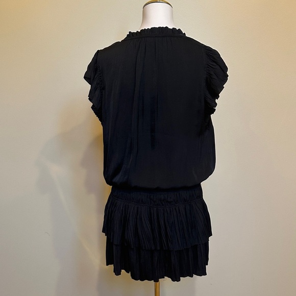 Current Air Elegant Black Ruffled Mini Dress - Picture 3 of 8